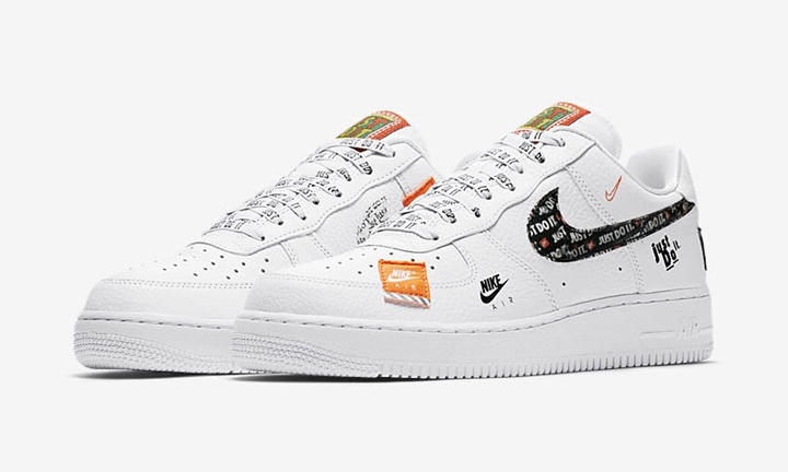 white nike air force 1 just do it