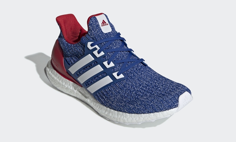 blue and red ultra boosts