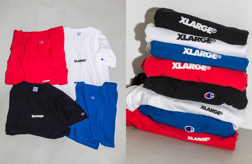 6/8発売！XLARGE × Champion REVERSE WEAVE セットアップ