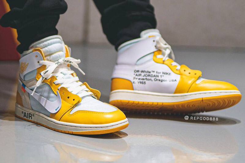 【2025年 発売 の噂？】OFF-WHITE c/o VIRGIL ABLOH × NIKE AIR JORDAN 1 RETRO HIGH “Canary Yellow” (オフホワイト ナイキ エア ジョーダン 1 レトロ ハイ “カナリアイエロー”)