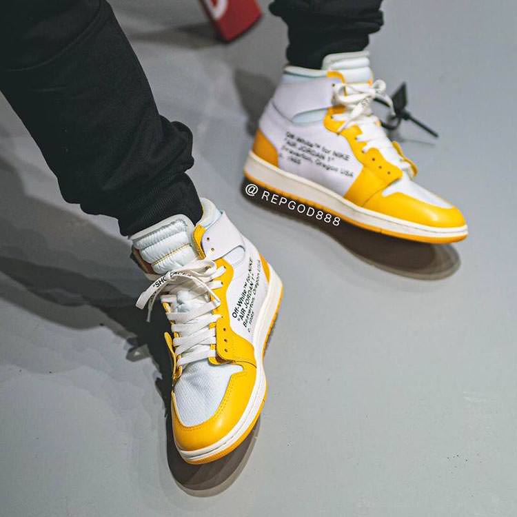 【2025年 発売 の噂？】OFF-WHITE c/o VIRGIL ABLOH × NIKE AIR JORDAN 1 RETRO HIGH “Canary Yellow” (オフホワイト ナイキ エア ジョーダン 1 レトロ ハイ “カナリアイエロー”)