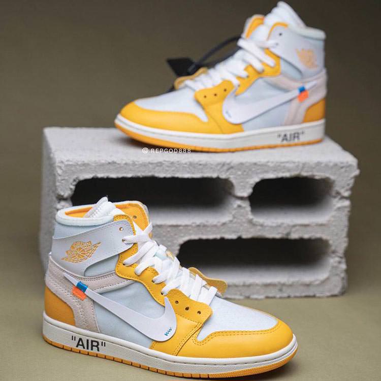 【2025年 発売 の噂？】OFF-WHITE c/o VIRGIL ABLOH × NIKE AIR JORDAN 1 RETRO HIGH “Canary Yellow” (オフホワイト ナイキ エア ジョーダン 1 レトロ ハイ “カナリアイエロー”)