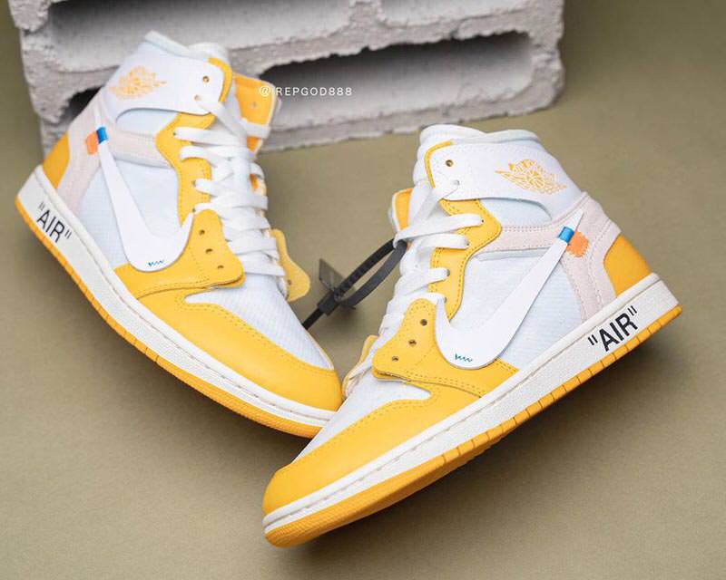 【2025年 発売 の噂？】OFF-WHITE c/o VIRGIL ABLOH × NIKE AIR JORDAN 1 RETRO HIGH “Canary Yellow” (オフホワイト ナイキ エア ジョーダン 1 レトロ ハイ “カナリアイエロー”)