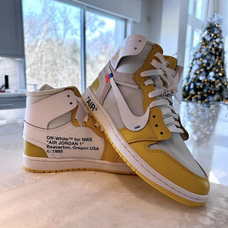 【2025年 発売 の噂？】OFF-WHITE c/o VIRGIL ABLOH × NIKE AIR JORDAN 1 RETRO HIGH “Canary Yellow” (オフホワイト ナイキ エア ジョーダン 1 レトロ ハイ “カナリアイエロー”)