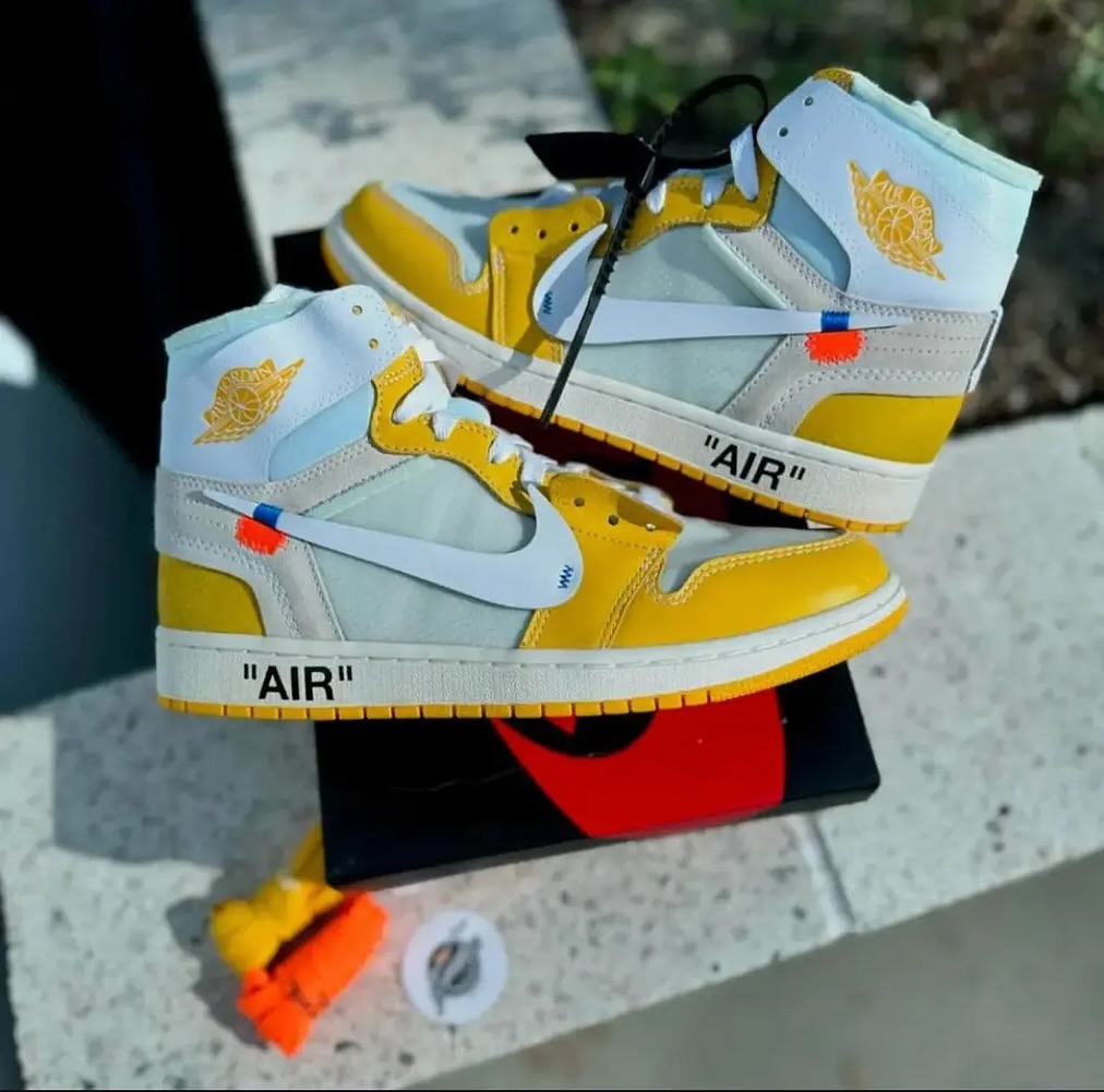 【2025年 発売 の噂？】OFF-WHITE c/o VIRGIL ABLOH × NIKE AIR JORDAN 1 RETRO HIGH “Canary Yellow” (オフホワイト ナイキ エア ジョーダン 1 レトロ ハイ “カナリアイエロー”)