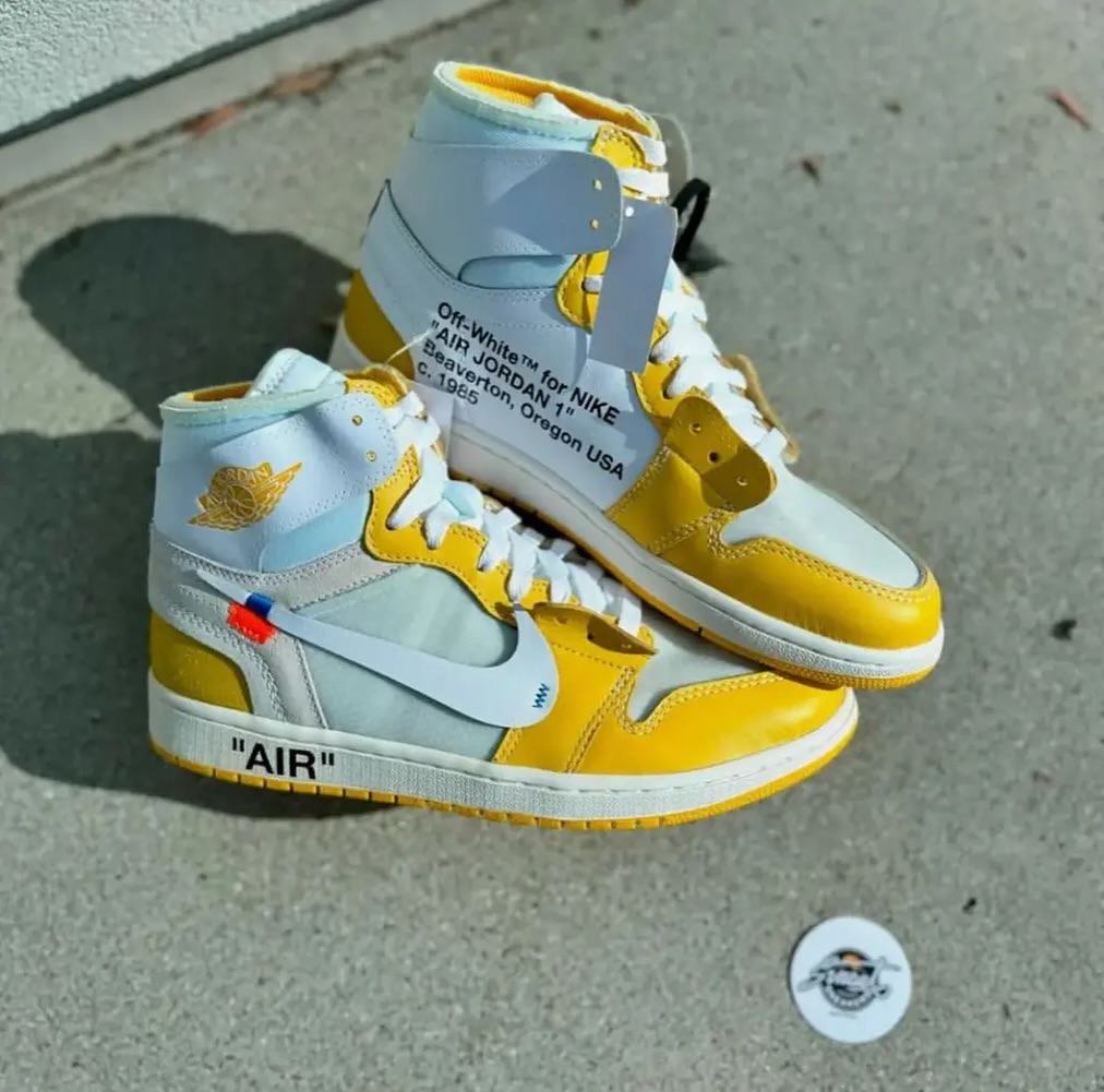 【2025年 発売 の噂？】OFF-WHITE c/o VIRGIL ABLOH × NIKE AIR JORDAN 1 RETRO HIGH “Canary Yellow” (オフホワイト ナイキ エア ジョーダン 1 レトロ ハイ “カナリアイエロー”)