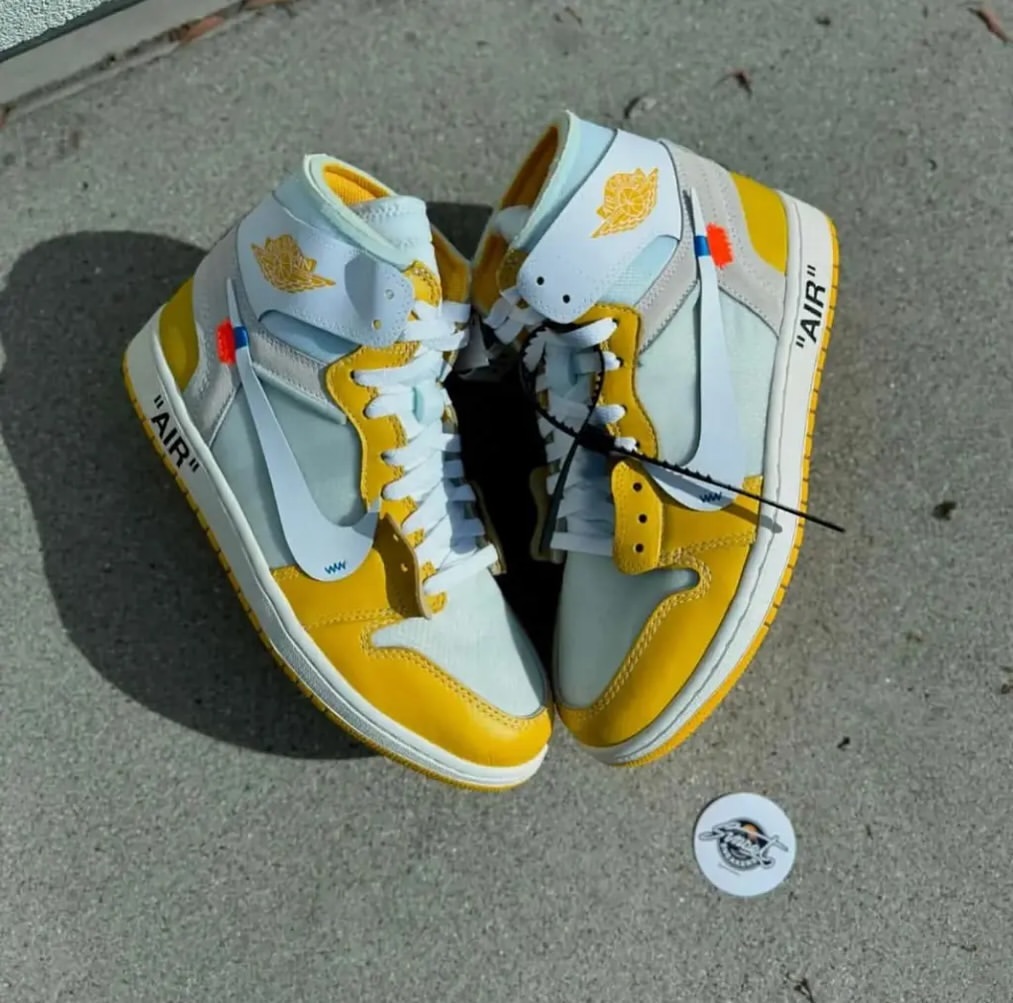 【2025年 発売 の噂？】OFF-WHITE c/o VIRGIL ABLOH × NIKE AIR JORDAN 1 RETRO HIGH “Canary Yellow” (オフホワイト ナイキ エア ジョーダン 1 レトロ ハイ “カナリアイエロー”)