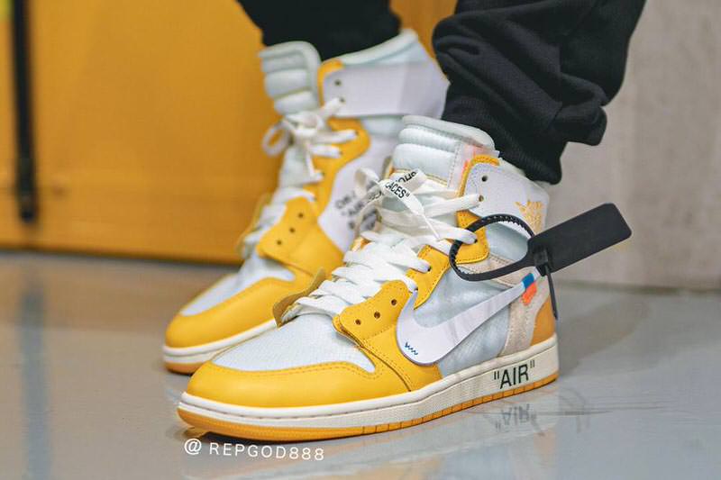 【2025年 発売 の噂？】OFF-WHITE c/o VIRGIL ABLOH × NIKE AIR JORDAN 1 RETRO HIGH “Canary Yellow” (オフホワイト ナイキ エア ジョーダン 1 レトロ ハイ “カナリアイエロー”)