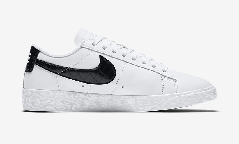 ナイキ ウィメンズ ブレーザー ロー “クロコ” “ホワイト/ブラック” (NIKE WMNS BLAZER LOW “Croc” “White/Black”) [BQ0033-100]