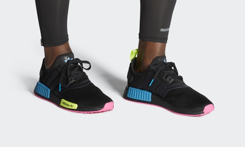 adidas Originals NMD_R1 “Core Black/Bold Aqua/Solar Yellow” (アディダス オリジナルス エヌ エム ディー “コアブラック/ボールドアクア/ソーラーイエロー”) [FY2749]