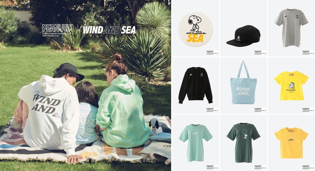 WIND AND SEA × スヌーピー ウッドストック トートバッグ