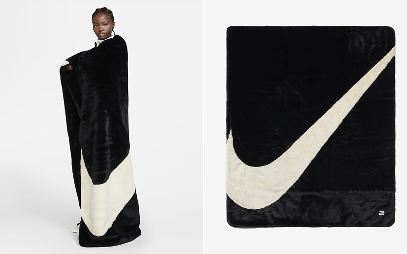 国内 11/5 発売！スウッシュを表現したNIKE “Plush Fake Fur Blanket
