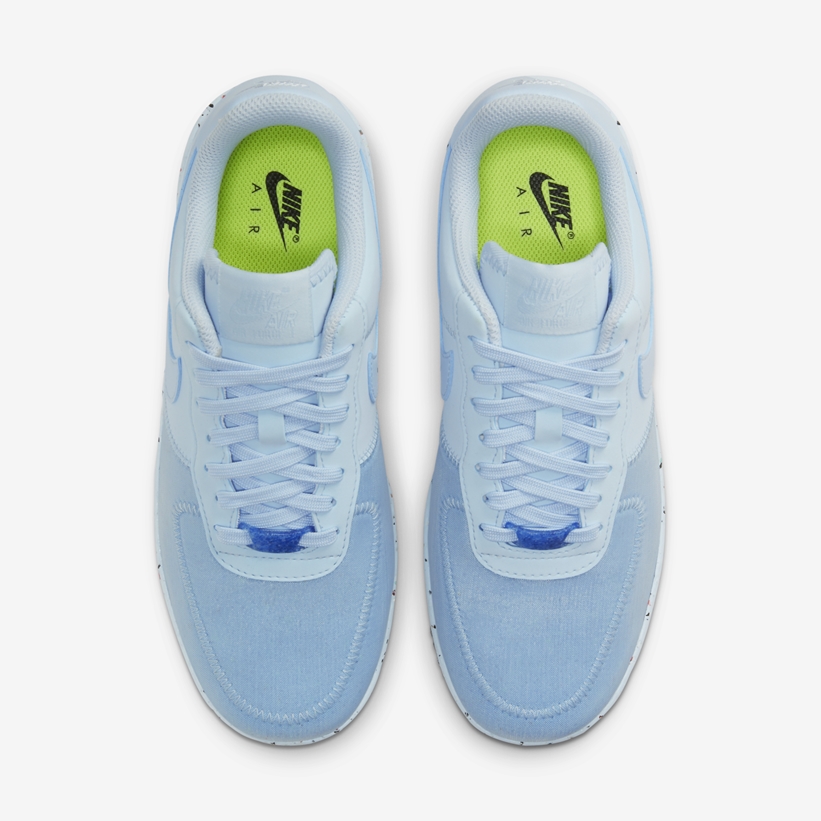 ナイキ ウィメンズ エア フォース 1 クレーター フォーム “スペースヒッピー” シャンブレーブルー (NIKE WMNS AIR FORCE 1 CRATER FOAM “SPACE HIPPIE” Chambray Blue) [CT1986-400]