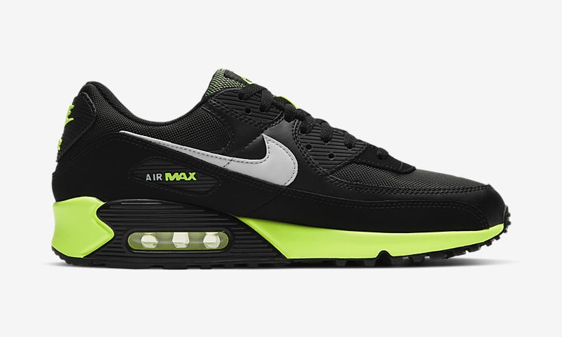 ナイキ エア マックス 90 “ブラック/ホワイト/ホットライム” (NIKE AIR MAX 90 “Black/White/Hot Lime”) [DB3915-001]