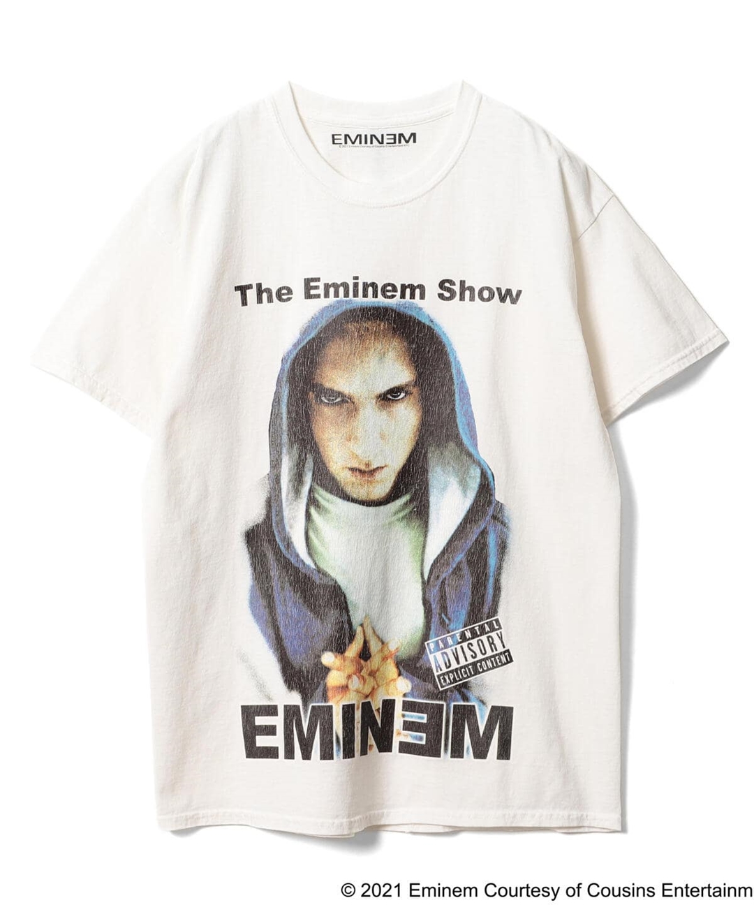 着丈735両面プリント00s' EMINEM THE EMINEM show Tシャツ