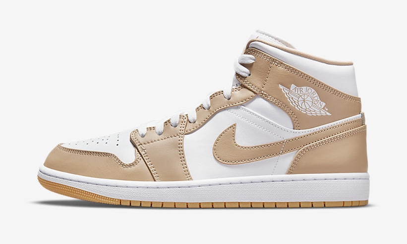 2021年5月 発売予定！ナイキ エア ジョーダン 1 ミッド “ホワイト/タン/ガム” (NIKE AIR JORDAN 1 MID “White/Tan/Gum”) [554724-271]