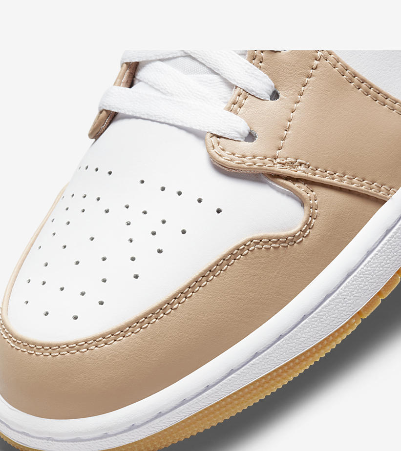 2021年5月 発売予定！ナイキ エア ジョーダン 1 ミッド “ホワイト/タン/ガム” (NIKE AIR JORDAN 1 MID “White/Tan/Gum”) [554724-271]