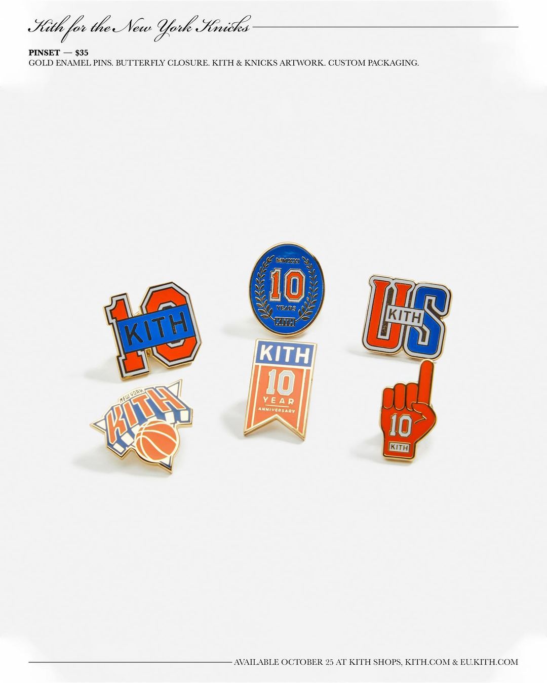 【Kith for the New York Knicks】KITH MONDAY PROGRAM 2021年 第36弾が10/25 発売 (キス)