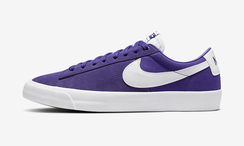 ナイキ SB ズーム ブレーザー ロー プロ GT “パープル/ホワイト/ガム” (NIKE SB ZOOM BLAZER LOW PRO GT “Purple/White/Gum”) [DC7695-500]