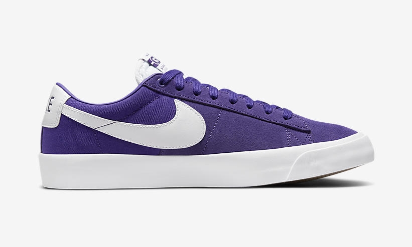 ナイキ SB ズーム ブレーザー ロー プロ GT “パープル/ホワイト/ガム” (NIKE SB ZOOM BLAZER LOW PRO GT “Purple/White/Gum”) [DC7695-500]