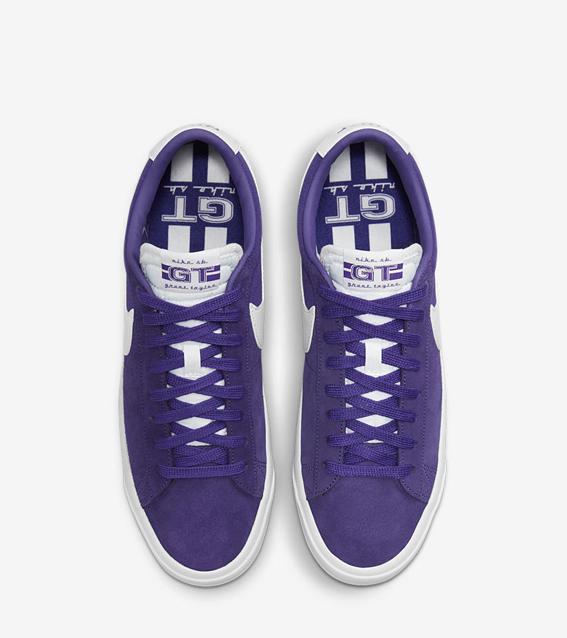 ナイキ SB ズーム ブレーザー ロー プロ GT “パープル/ホワイト/ガム” (NIKE SB ZOOM BLAZER LOW PRO GT “Purple/White/Gum”) [DC7695-500]