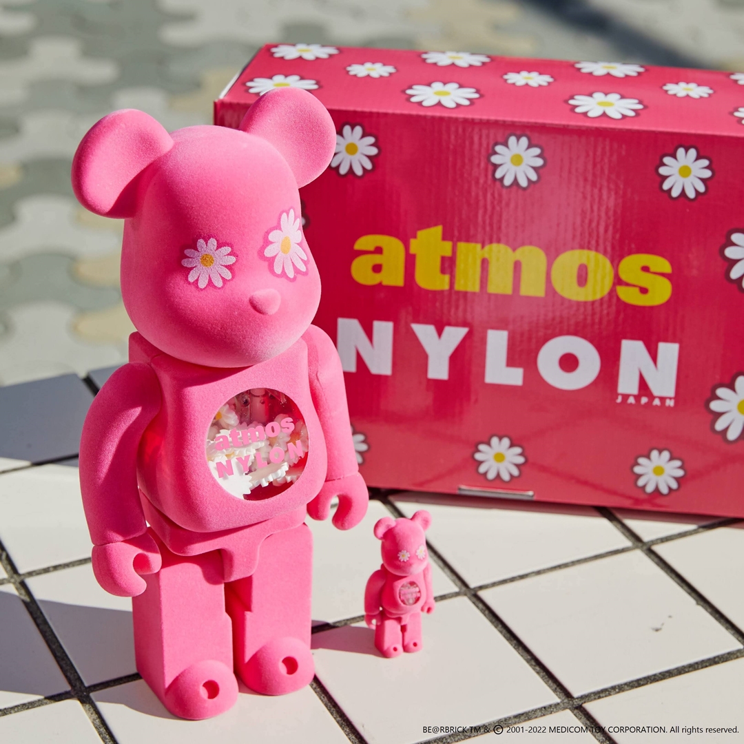 NYLON JAPAN × atmos PINK × BE@RBRICK 100% 400% が1/29 発売 ...