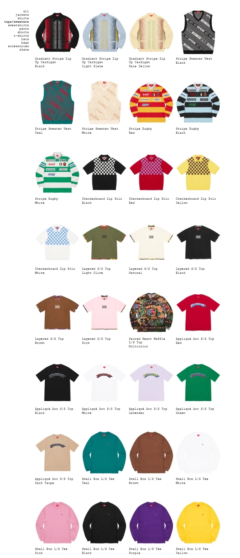 【SUPREME 2022 S/S (シュプリーム 2022年春夏)】SSUPREME 2022 S/S セールが日本時間 7/26 00:00~予定