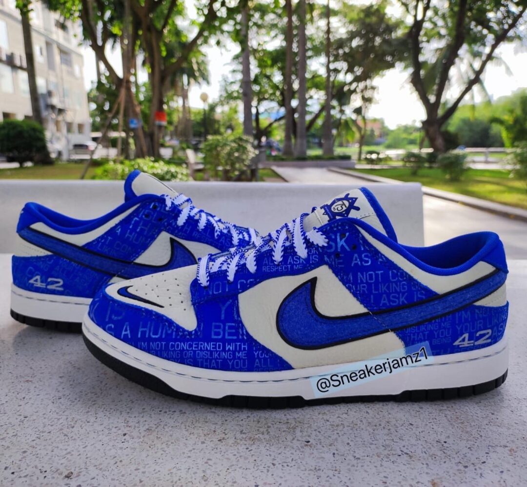 海外 7/19 発売予定！ナイキ ダンク ロー “ジャッキー・ロビンソン/ブレーキングバリア″ (NIKE DUNK LOW “Jackie Robinson/Breaking Barriers”) [DV2122-400]