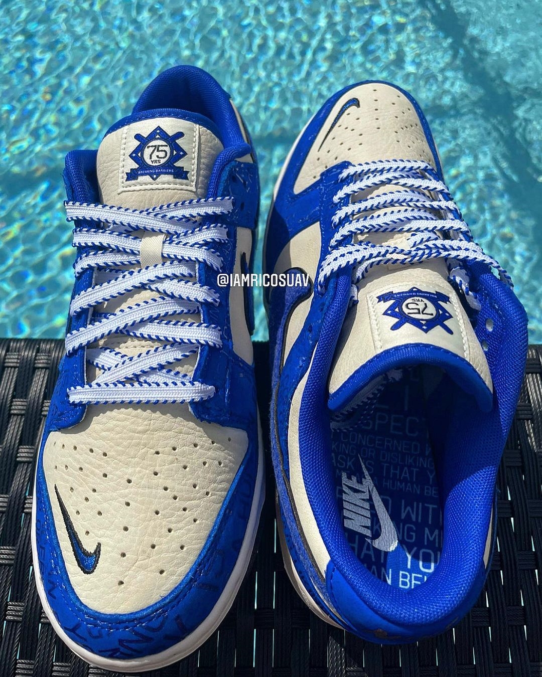 海外 7/19 発売予定！ナイキ ダンク ロー “ジャッキー・ロビンソン/ブレーキングバリア″ (NIKE DUNK LOW “Jackie Robinson/Breaking Barriers”) [DV2122-400]