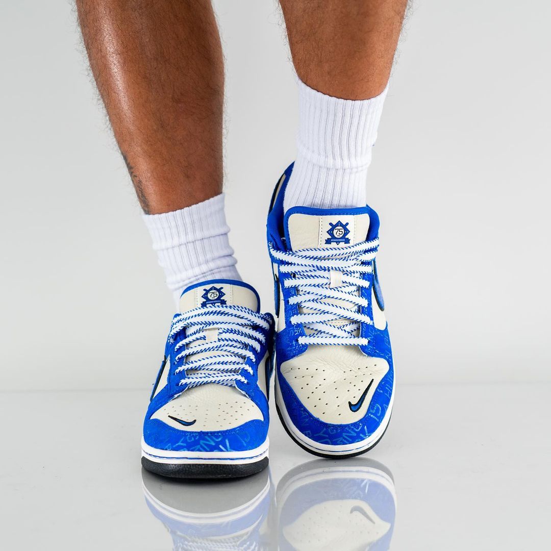 海外 7/19 発売予定！ナイキ ダンク ロー “ジャッキー・ロビンソン/ブレーキングバリア″ (NIKE DUNK LOW “Jackie Robinson/Breaking Barriers”) [DV2122-400]