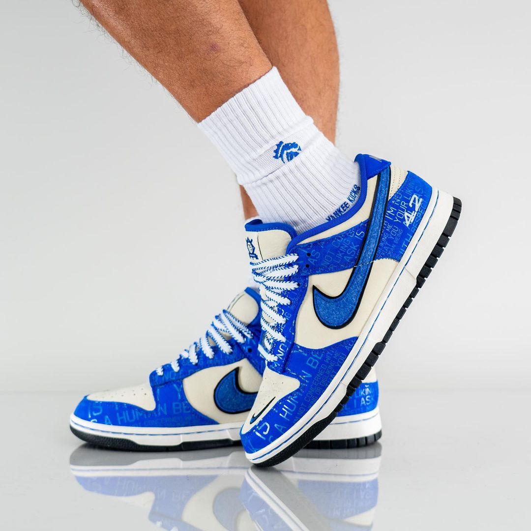 海外 7/19 発売予定！ナイキ ダンク ロー “ジャッキー・ロビンソン/ブレーキングバリア″ (NIKE DUNK LOW “Jackie Robinson/Breaking Barriers”) [DV2122-400]