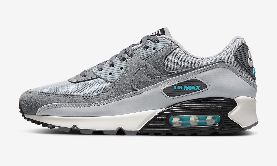 ナイキ エア マックス 90 “ウルフグレー/クロリンブルー” (NIKE AIR MAX 90 “Wolf Grey/Chlorine Blue”) [DM0029-002]