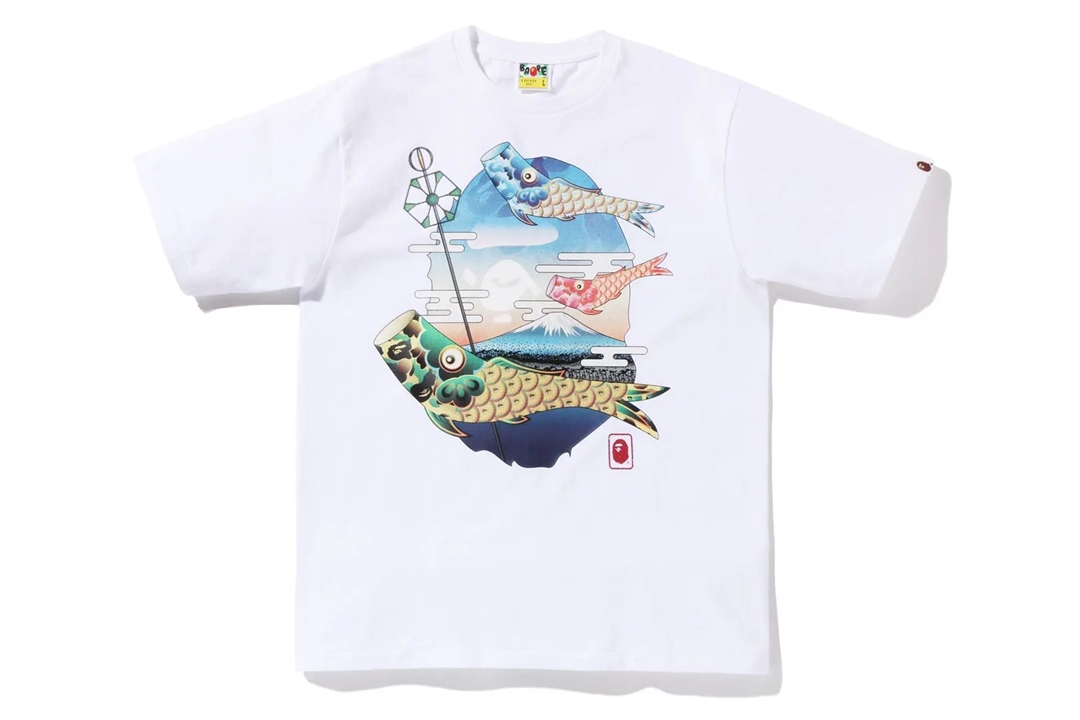 A BATHING APEから2022年のこどもの日をテーマにした「KOINOBORI / KABUTO TEE」が、4/22、4/23 発売 (ア ベイシング エイプ)