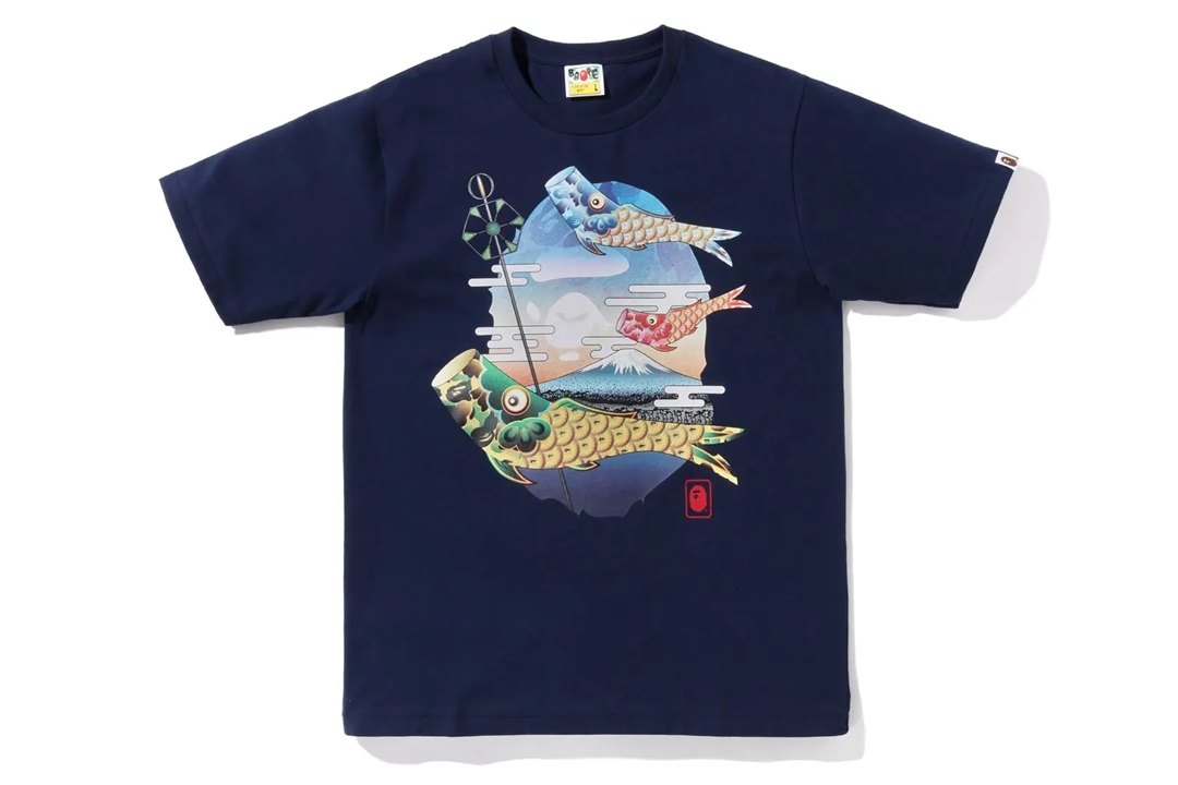 A BATHING APEから2022年のこどもの日をテーマにした「KOINOBORI / KABUTO TEE」が、4/22、4/23 発売 (ア ベイシング エイプ)