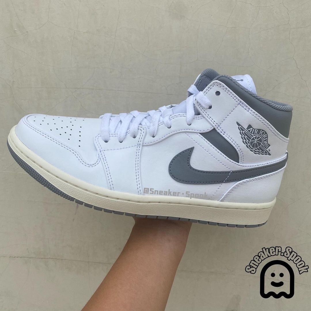 国内 7/23 発売】ナイキ エア ジョーダン 1 ミッド “ビンテージグレー” (NIKE AIR JORDAN 1 MID “Vintage  Grey”) [554724-135] | Fullress