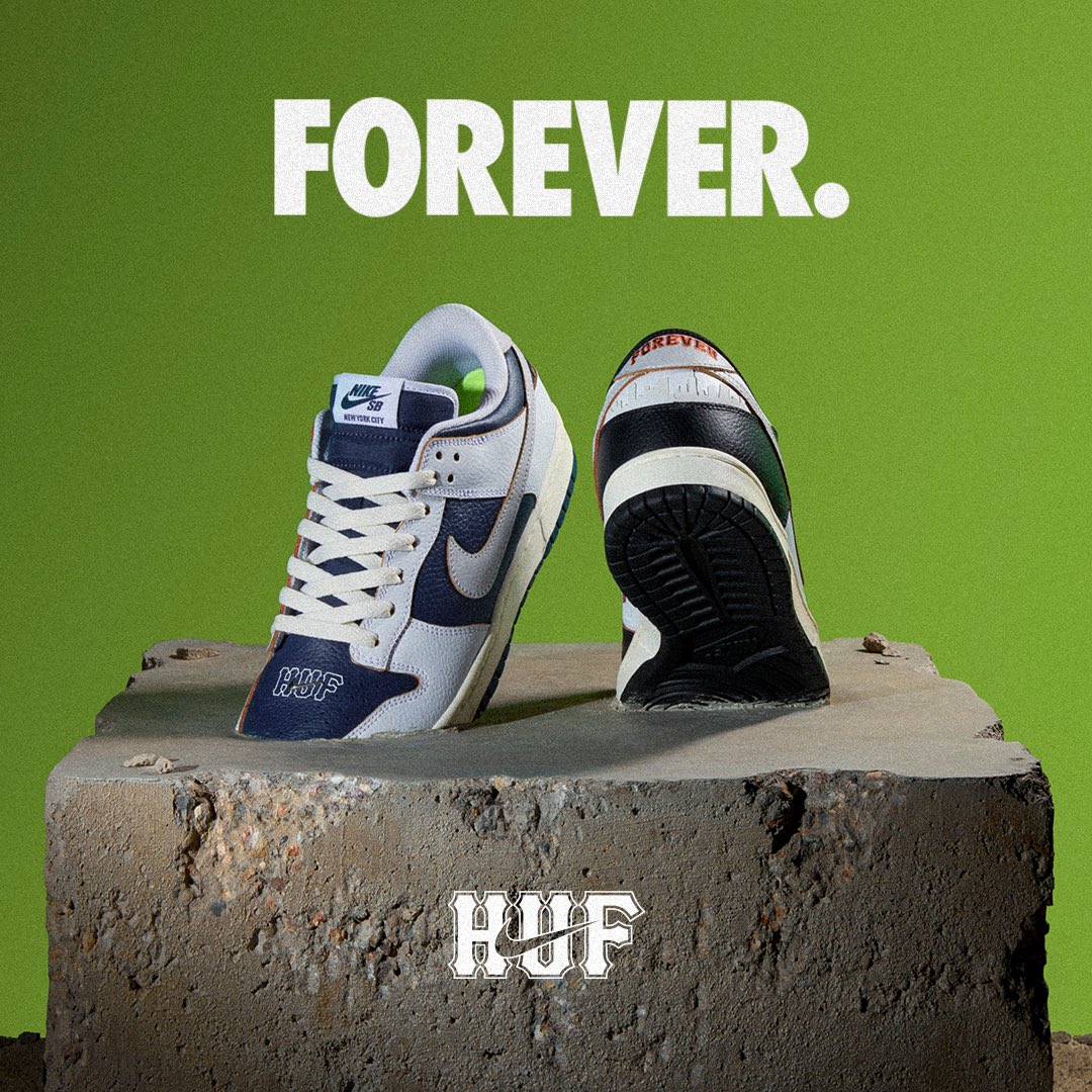 HUF × Nike SB Dunk Low "New York" 25.5cm