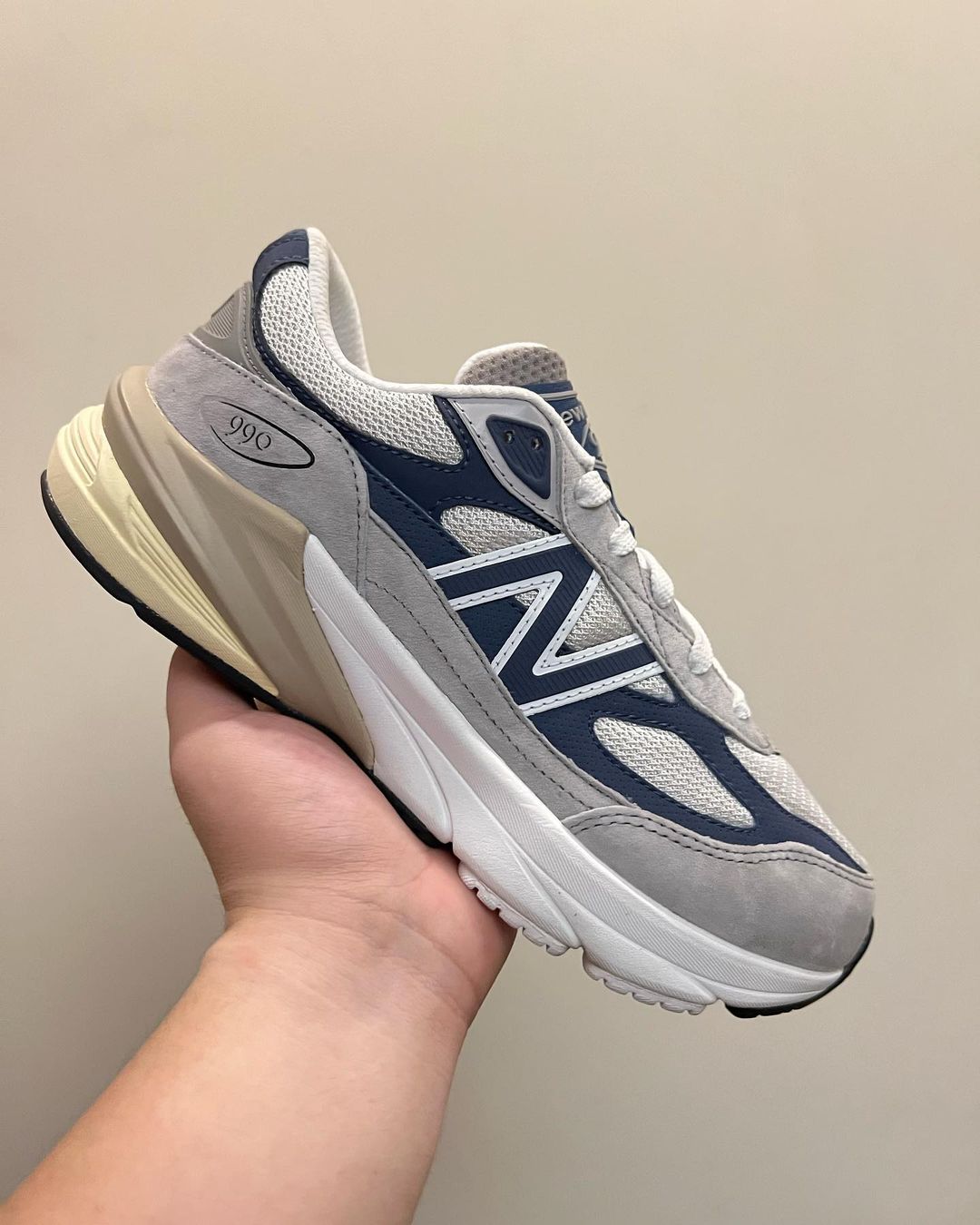 New Balance 990V6 TC6 Gray/Navy - 靴