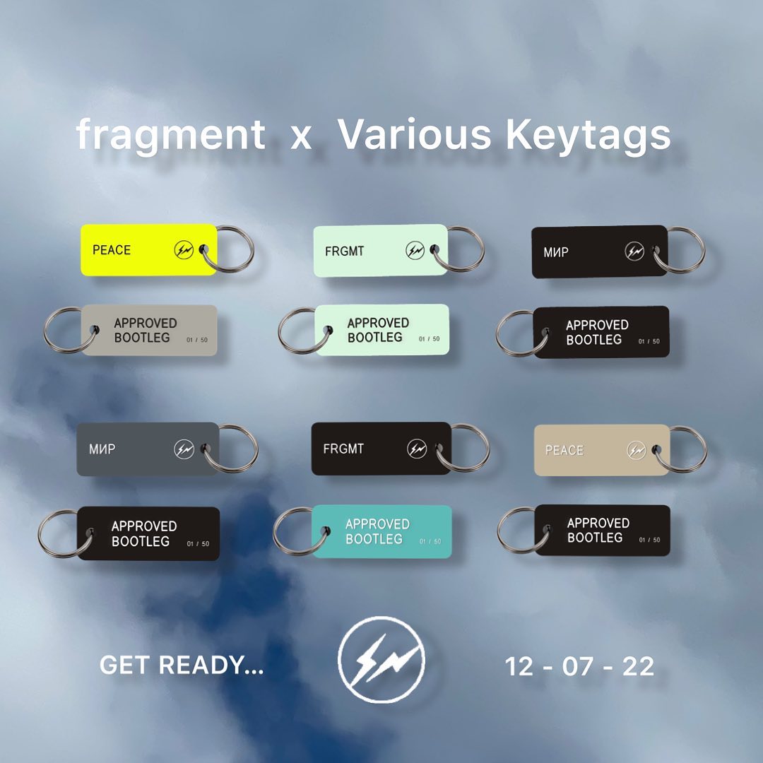 No一桁 fragment FRGMT Mini Keytags 蓄光 キータグ-
