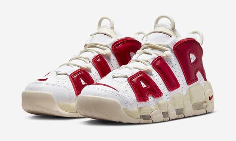 海外 2/17 発売予定！ナイキ エア モア アップテンポ “ホワイト/レッド/セイル” (NIKE AIR MORE UPTEMPO “White/Red/Sail”)  [FN3497-100] | Fullress