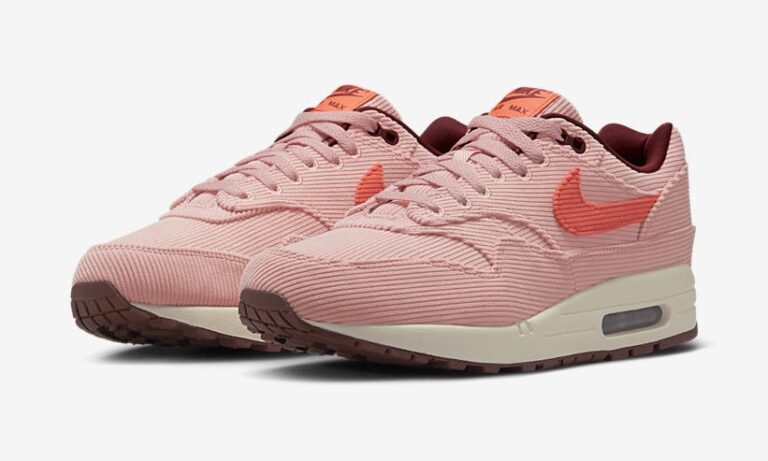 5 26 1 NIKE AIR MAX 1 PREMIUM Corduroy Coral Stardust FB8915 600 Fullress