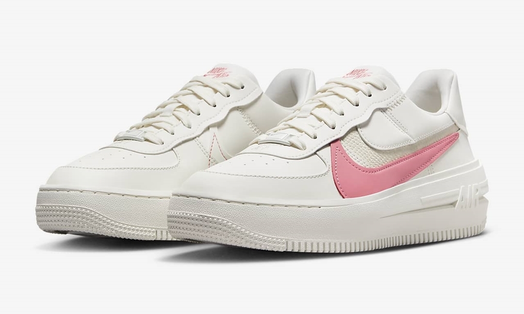 【国内 3/20 発売】ナイキ エア フォース 1 ロー プラットフォーム “セイル/シーコーラル” (NIKE AIR FORCE 1 LOW PLTAFORM/PLT.AF.ORM “Sail/Sea Coral”) [FD0382-121]