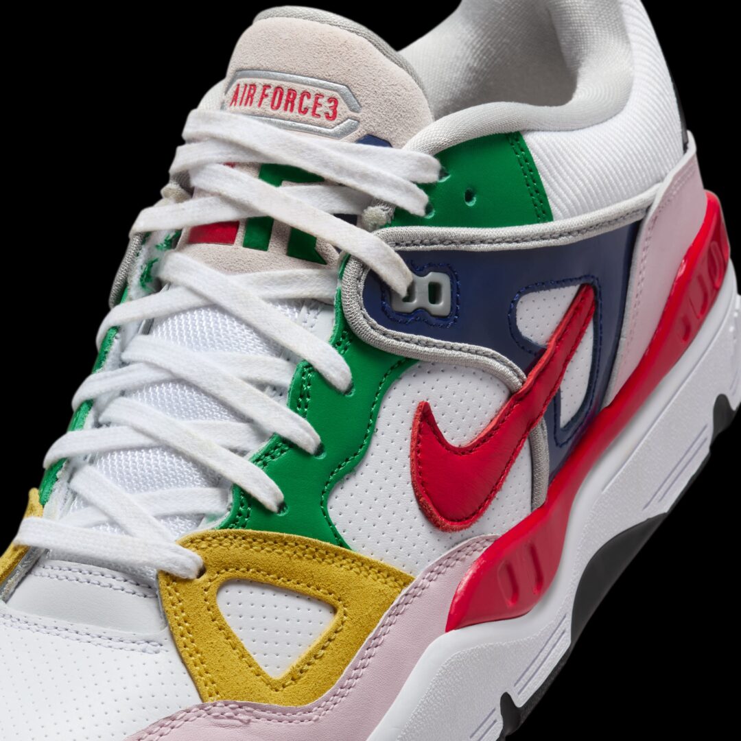 【2024年 9/28 & 10/4 発売】NIGO x NIKE AIR FORCE 3 LOW “White/Multi-Color” (ニゴー ナイキ エア フォース 3 ロー) [FQ7012-100]