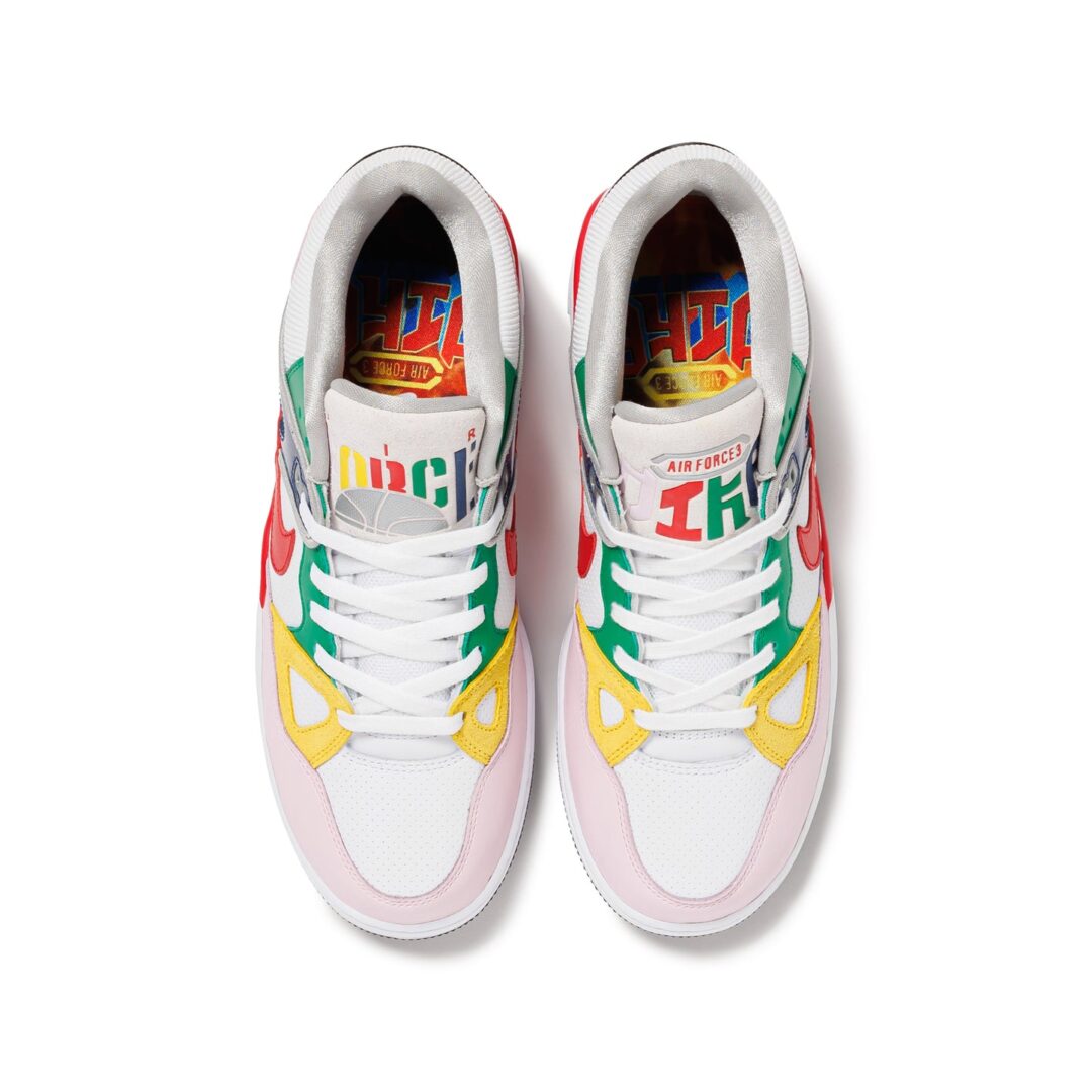 【2024年 9/28 & 10/4 発売】NIGO x NIKE AIR FORCE 3 LOW “White/Multi-Color” (ニゴー ナイキ エア フォース 3 ロー) [FQ7012-100]