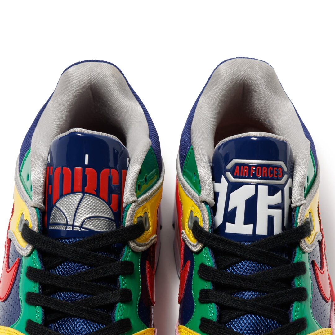 【2024年 9/28 & 10/4 発売】NIGO x NIKE AIR FORCE 3 LOW “White/Multi-Color” (ニゴー ナイキ エア フォース 3 ロー) [FQ7012-100]