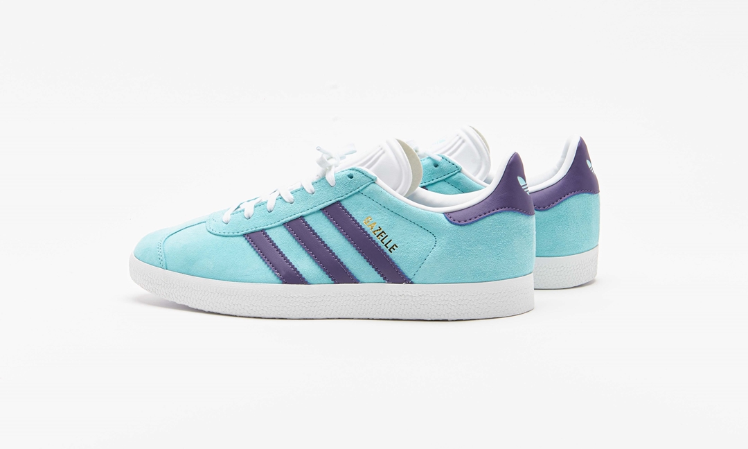 海外発売！adidas Originals GAZELLE “Aqua/Tech Purple” (アディダス オリジナルス ガゼル “アクア/テックパープル”) [IG0668]