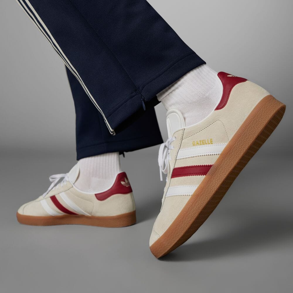 【国内 5/5 発売】忠実に復刻した1991年モデル！adidas Originals GAZELLE “Alumina/White/College Burgundy” (アディダス オリジナルス ガゼル “アルミナ/ホワイト/カレッジバーガンディ) [IG0672]