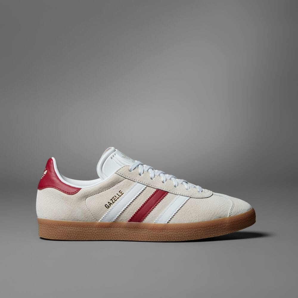 【国内 5/5 発売】忠実に復刻した1991年モデル！adidas Originals GAZELLE “Alumina/White/College Burgundy” (アディダス オリジナルス ガゼル “アルミナ/ホワイト/カレッジバーガンディ) [IG0672]