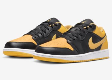 【国内 1/27 発売】ナイキ エア ジョーダン 1 ロー “ブラック/イエローオークル” (NIKE AIR JORDAN 1 “Black/Yellow Ochre”) [553558-072]