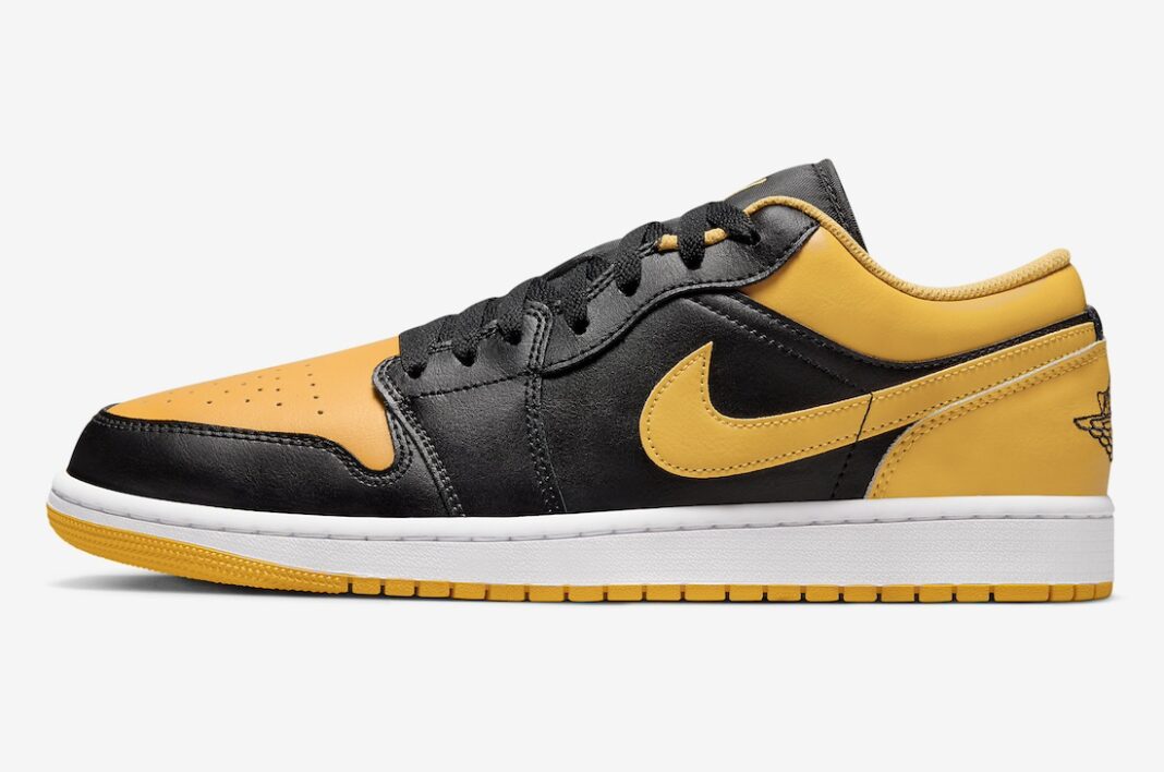 【国内 1/27 発売】ナイキ エア ジョーダン 1 ロー “ブラック/イエローオークル” (NIKE AIR JORDAN 1 “Black/Yellow Ochre”) [553558-072]