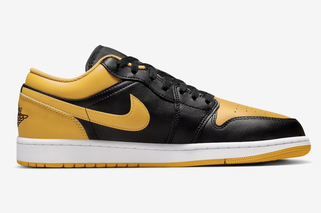 【国内 1/27 発売】ナイキ エア ジョーダン 1 ロー “ブラック/イエローオークル” (NIKE AIR JORDAN 1 “Black/Yellow Ochre”) [553558-072]